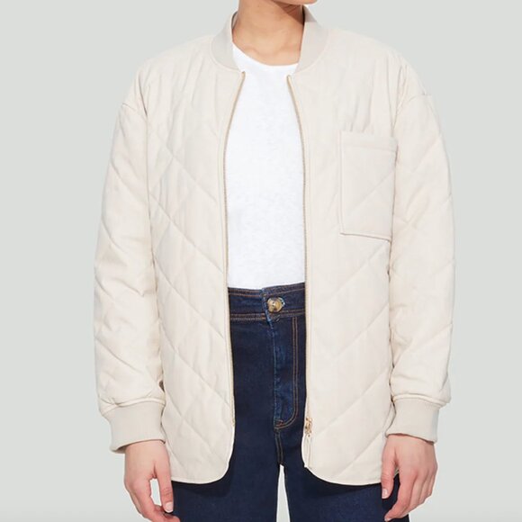 Dex Quilted Faux Matte Leather Jacket | Small (fits like generous medium) - Picture 1 of 9
